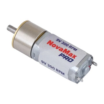 NovaMax Pro 9V 300 RPM Yüksek Torklu DC Redüktörlü Motor