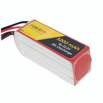 22.2V 5200mAh 25C Lipo Batarya 6S Force-Up Pil