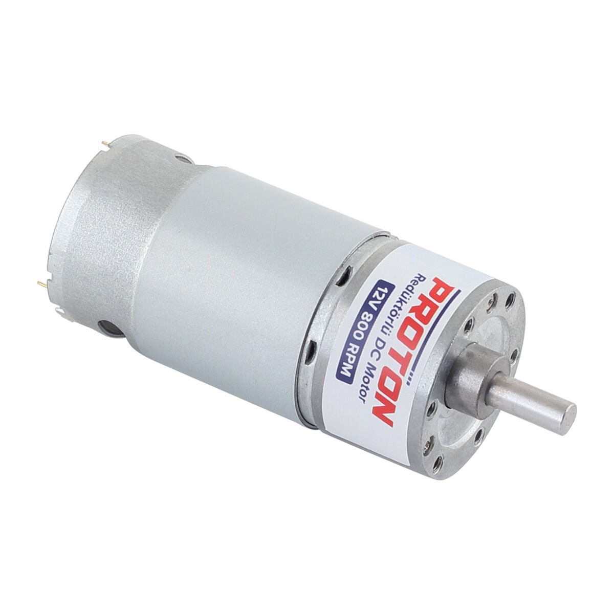 Proton 12V 800 RPM Yüksek Torklu DC Redüktörlü Motor