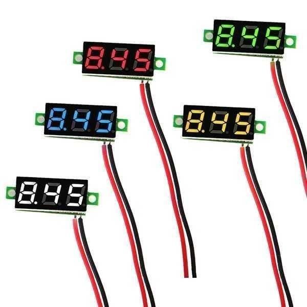Mini Voltaj Göstergesi Yeşil 2.5V - 30V Voltmetre