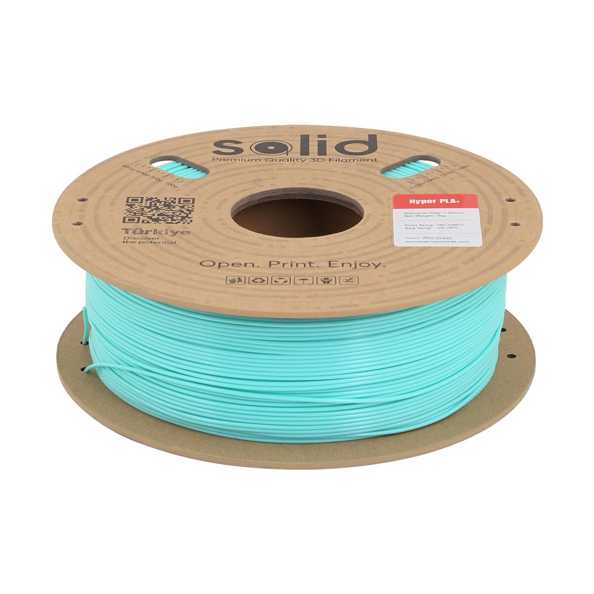 Solid Hyper PLA+ Nane Yeşili Filament 1.75mm - 1Kg