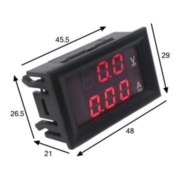 DSN-VC288 DC 100V 10A Voltmetre - Ampermetre