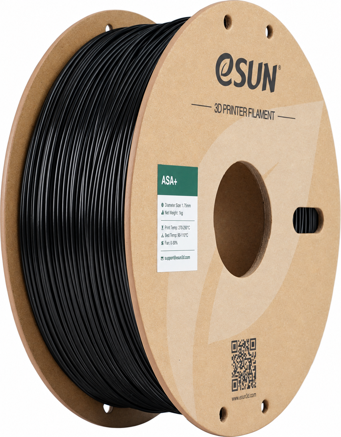eSUN ASA+ Filament 1.75mm 1 KG Siyah