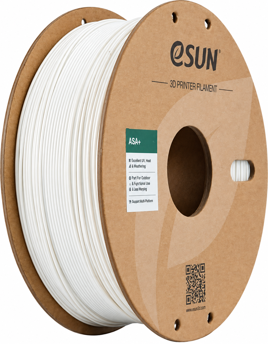 eSUN ASA+ Filament 1.75mm 1 KG Sıcak Beyaz