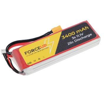11.1V 3400mAh 25C Lipo Batarya 3S Force-Up Pil