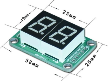 7 Segment Display Modülü 2 Haneli
