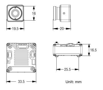 FPV Drone Termal Kamera 50fps 256x192 Yüksek Çözünürlük