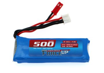 7.4V Lipo Pil 500mAh - Slim