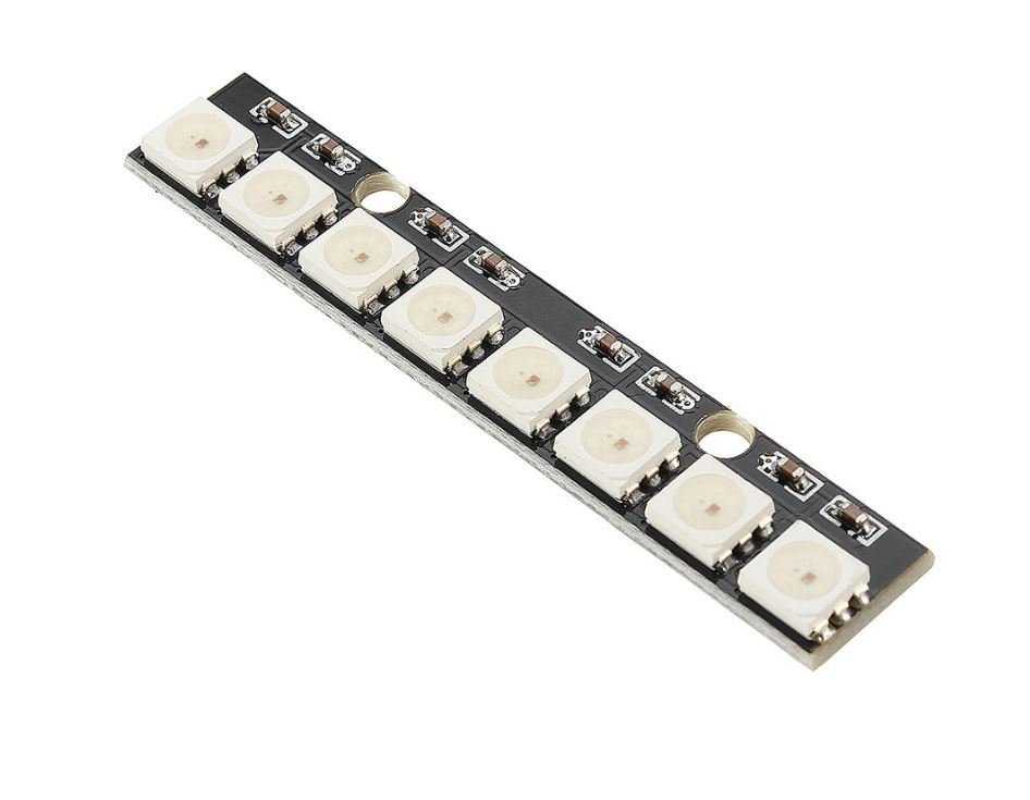 WS2812 8'li Şerit RGB Led Modülü -  RGB Stick Modül