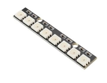 WS2812 8'li Şerit RGB Led Modülü -  RGB Stick Modül