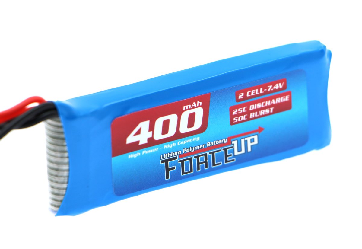 7.4V Lipo Pil 400mAh - Slim