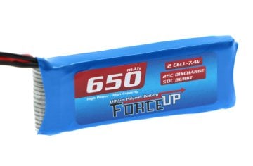 7.4V Lipo Pil 650mAh - Slim