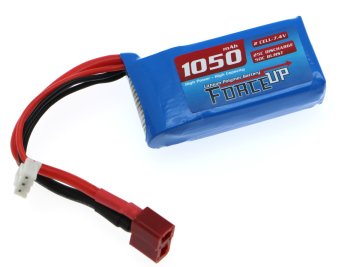 7.4V Lipo Pil 1050mAh - Slim