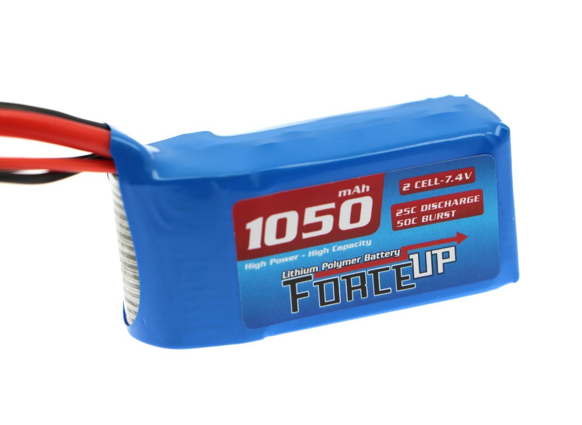 7.4V Lipo Pil 1050mAh - Slim