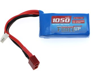 7.4V Lipo Pil 1050mAh - Slim
