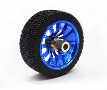 Küçük Arazi Tekerleği 65mm x 28mm + 4mm Kaplin