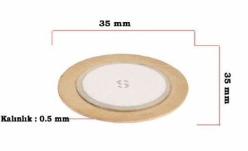 Piezo Disk 35mm Çap