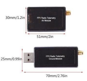 3DR Radyo Telemetrisi 433MHz 500mW - Pixhawk ve APM Uyumlu