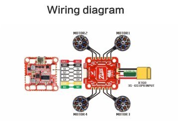 HGLRC Dji Zeus F748 F722 Kontrol Kartı + 48A Esc