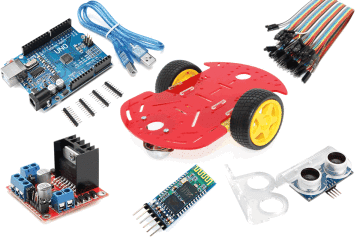 Arduino Bluetooth Robot Araba Kiti - 2WD