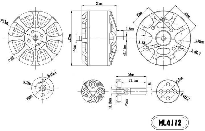 GARTT ML4112 400kv Fırçasız Motor