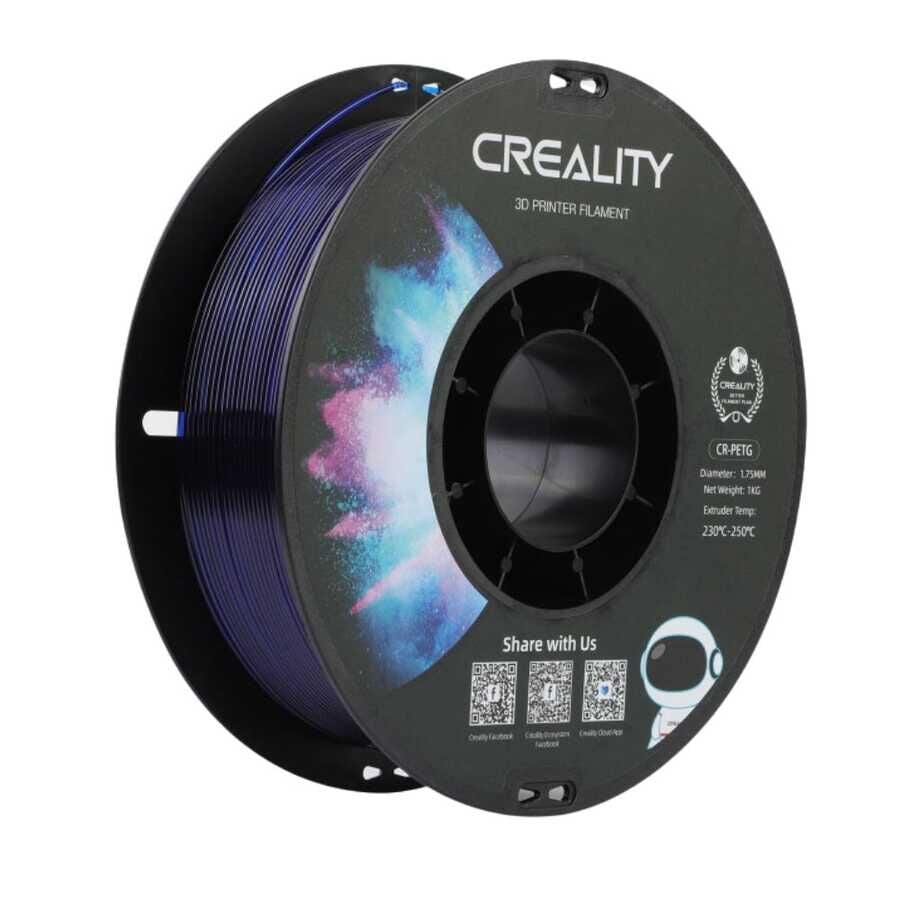 Creality CR-PETG Transparan Mavi Filament 1.75mm 1Kg