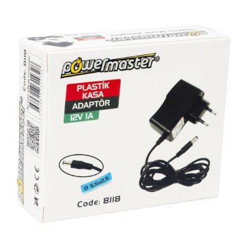 12 Volt 1 Amper Adaptör