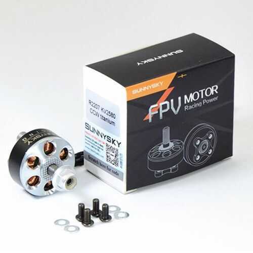 Sunnysky R2207 2207 Fırçasız Motor 2580KV 3-4S CW - (RC Drone FPV Yarış İçin Kullanılabilir)
