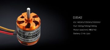 DYS D3542 1450 Kv Fırçasız Drone Motoru