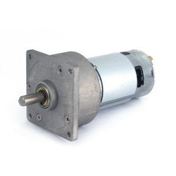 12V 200Rpm 60mm Redüktörlü Kare Flanşlı Dc Motor