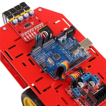 Arduino Çizgi İzleyen Robot Kiti - Demonte