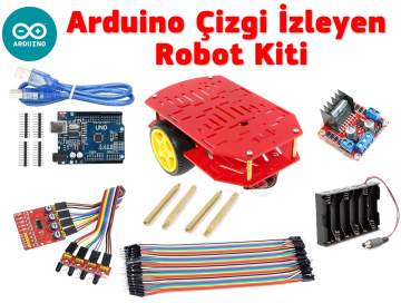 Arduino Çizgi İzleyen Robot Kiti - Demonte