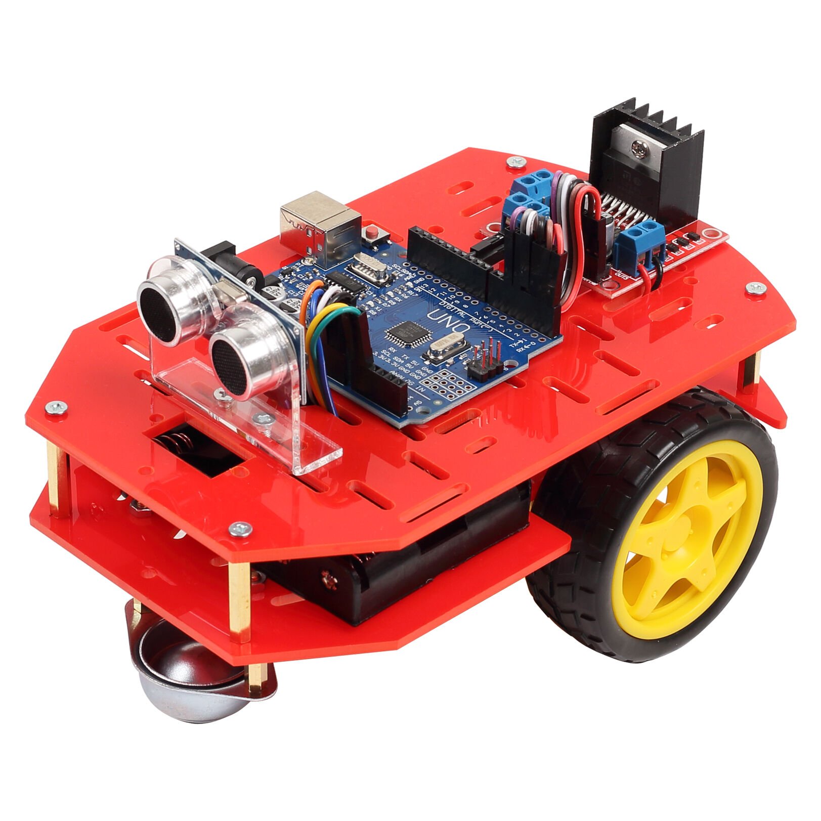 Arduino Engelden Kaçan Robot Kiti - Demonte