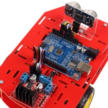 Arduino Engelden Kaçan Robot Kiti - Demonte
