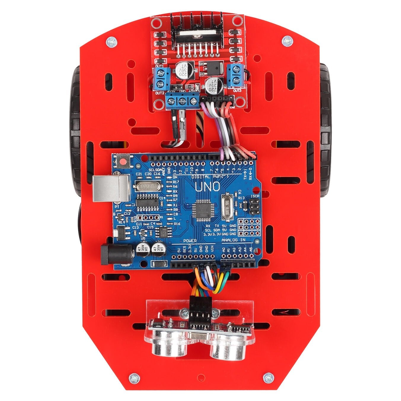 Arduino Engelden Kaçan Robot Kiti - Demonte