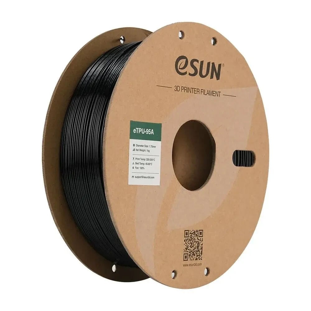 eSUN Siyah eTPU-95A Filament 1.75mm 1 KG