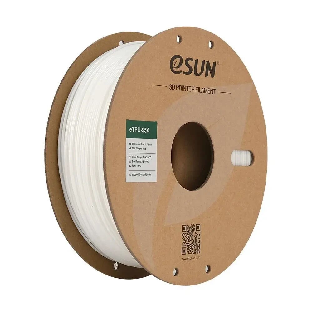 eSUN Beyaz eTPU-95A Filament 1.75mm 1 KG