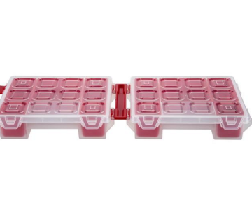 Mano Twin Organizer Kırmızı 7'' Malzeme Çantası