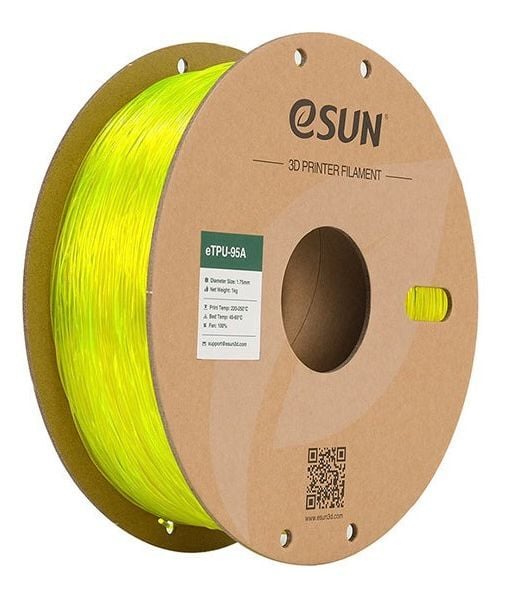 eSUN Transparan Sarı eTPU-95A Filament 1.75mm 1 KG