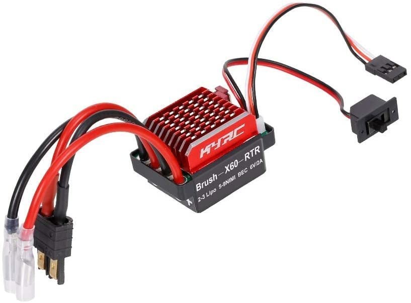 60 A 2S-3S 1/10 RC Araba Fırçalı Motor ESC