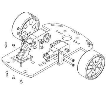 2WD Çok Amaçlı Mobil Robot Platformu
