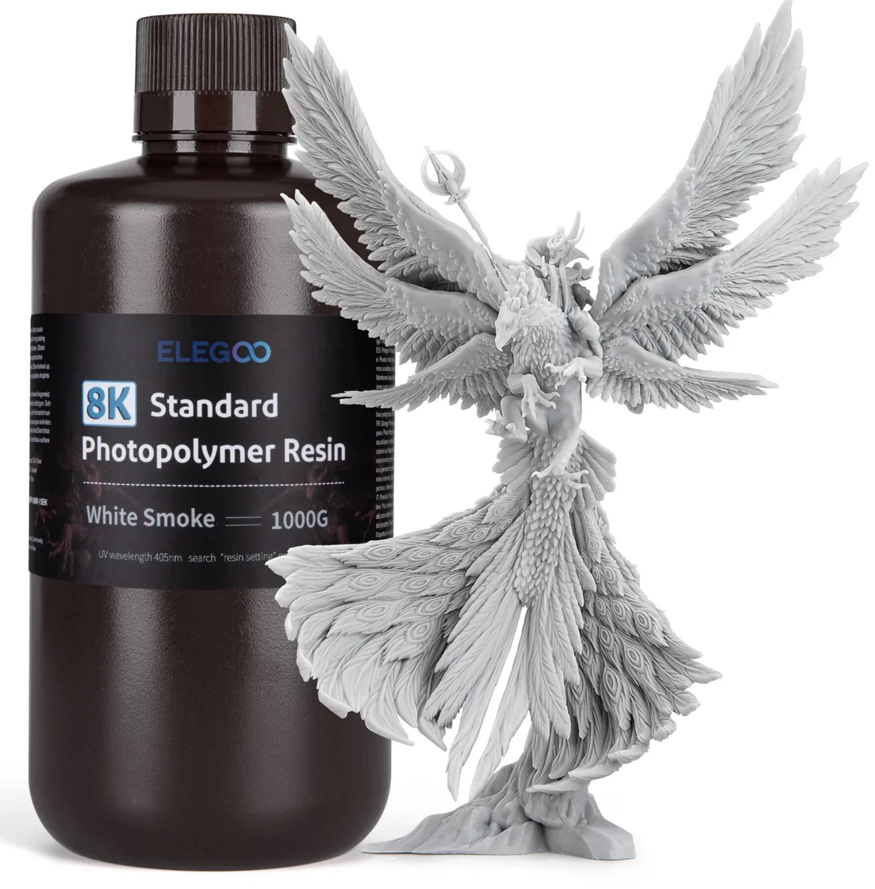ELEGOO 8K Standart Fotopolimer Reçine Duman Beyazı - 1Kg